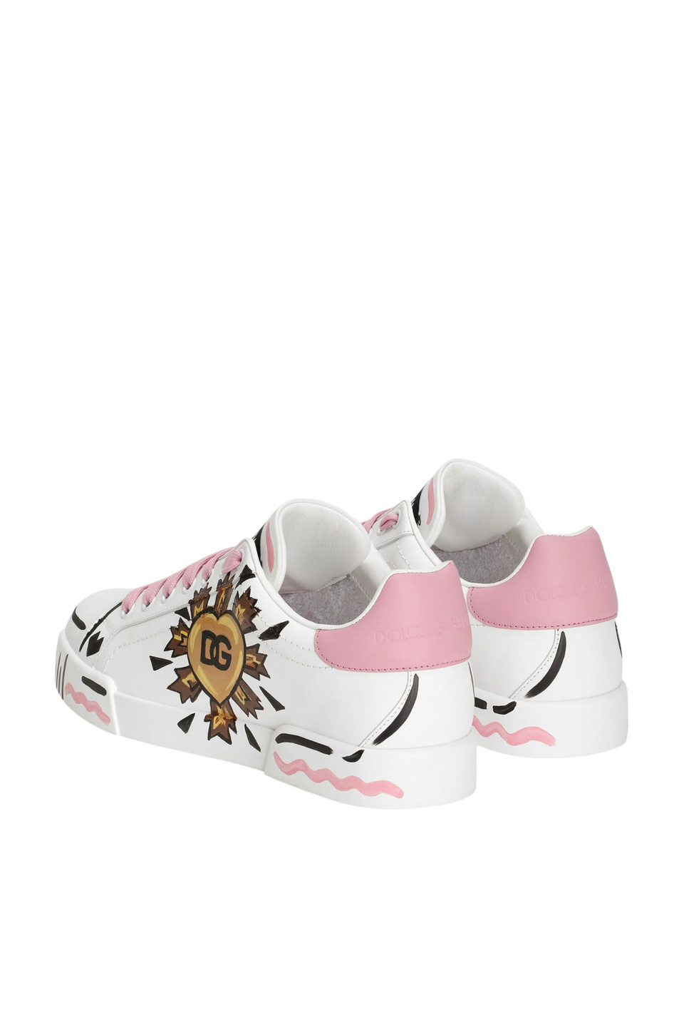 Женский Dolce & Gabbana Кеды Portofino  из натуральной кожи (цвет ), артикул CK2398-A0259 | Фото 3