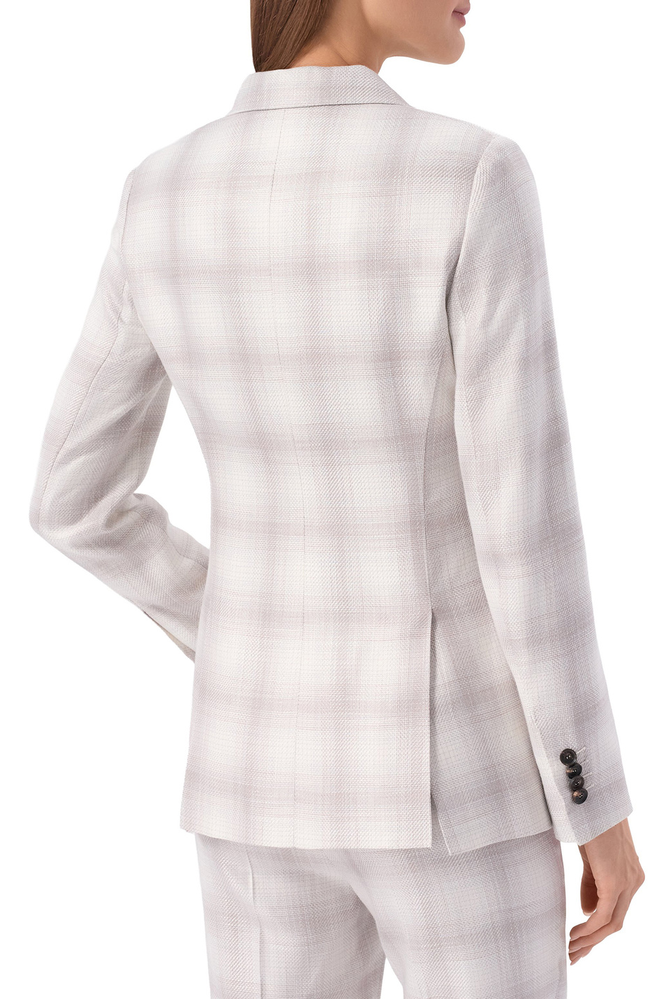 Женский Kiton Жакет из вискозы в клетку (цвет ), артикул D46523K0922G08005 | Фото 4