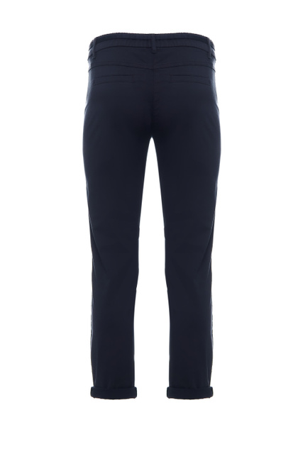 Однотонные брюки из эластичного хлопка|Основной цвет:Синий|Артикул:925007-67712-Chino | Фото 2
