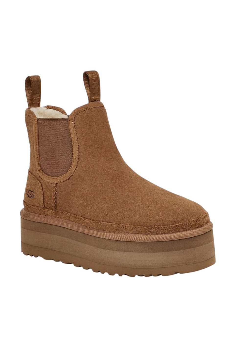 Женский UGG Угги Neumel Platform Chelsea из натуральной замши (цвет ), артикул 1134526 | Фото 2