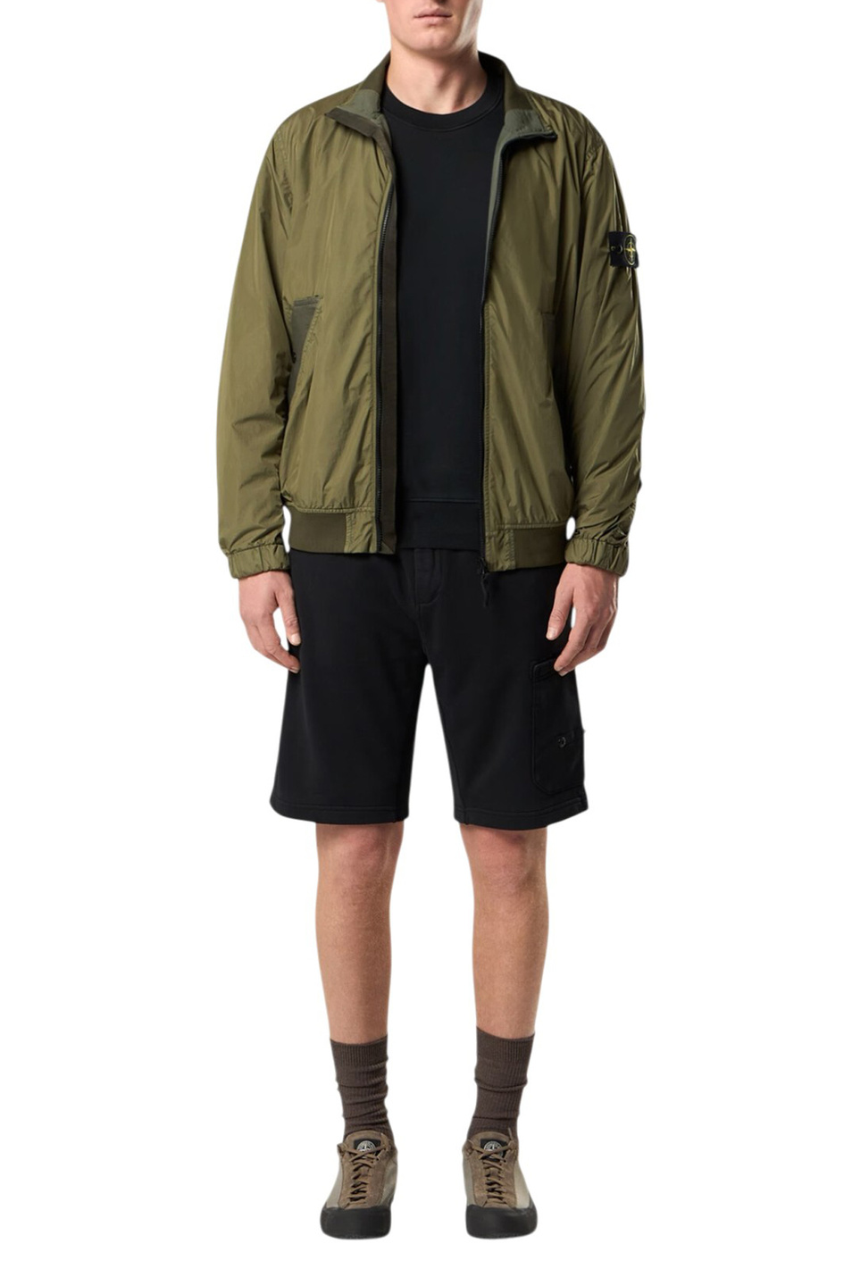 Мужской Stone Island Свитшот хлопкового флиса (цвет ), артикул L1S156100060-S0051 | Фото 3