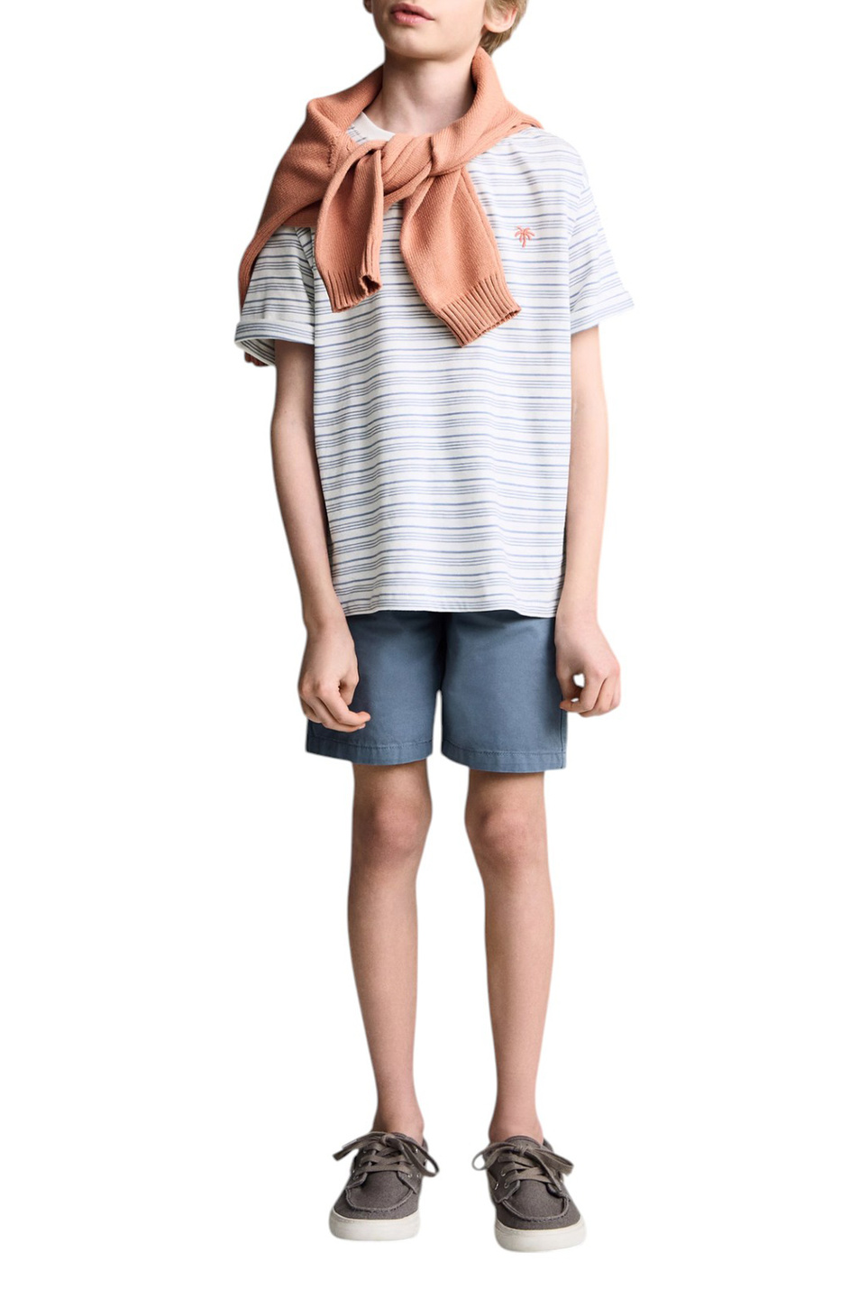 Мальчикам Mango Kids Футболка PALMSTRI из хлопка с принтом (цвет ), артикул 87047689 | Фото 3