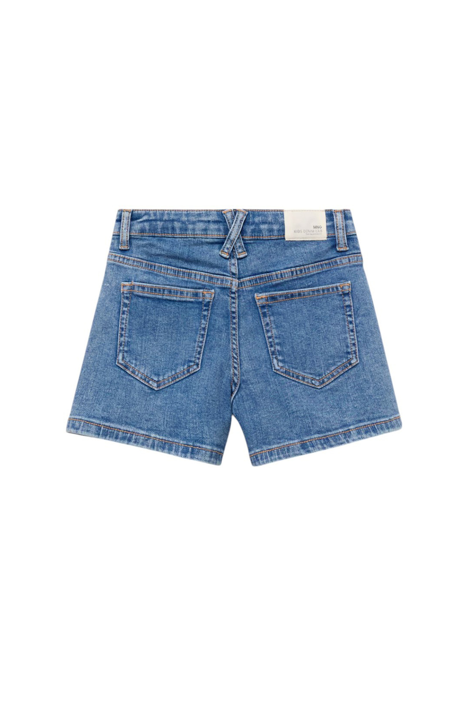 Девочкам Mango Kids Шорты DAPHNE джинсовые прямого кроя (цвет ), артикул 87026712 | Фото 2
