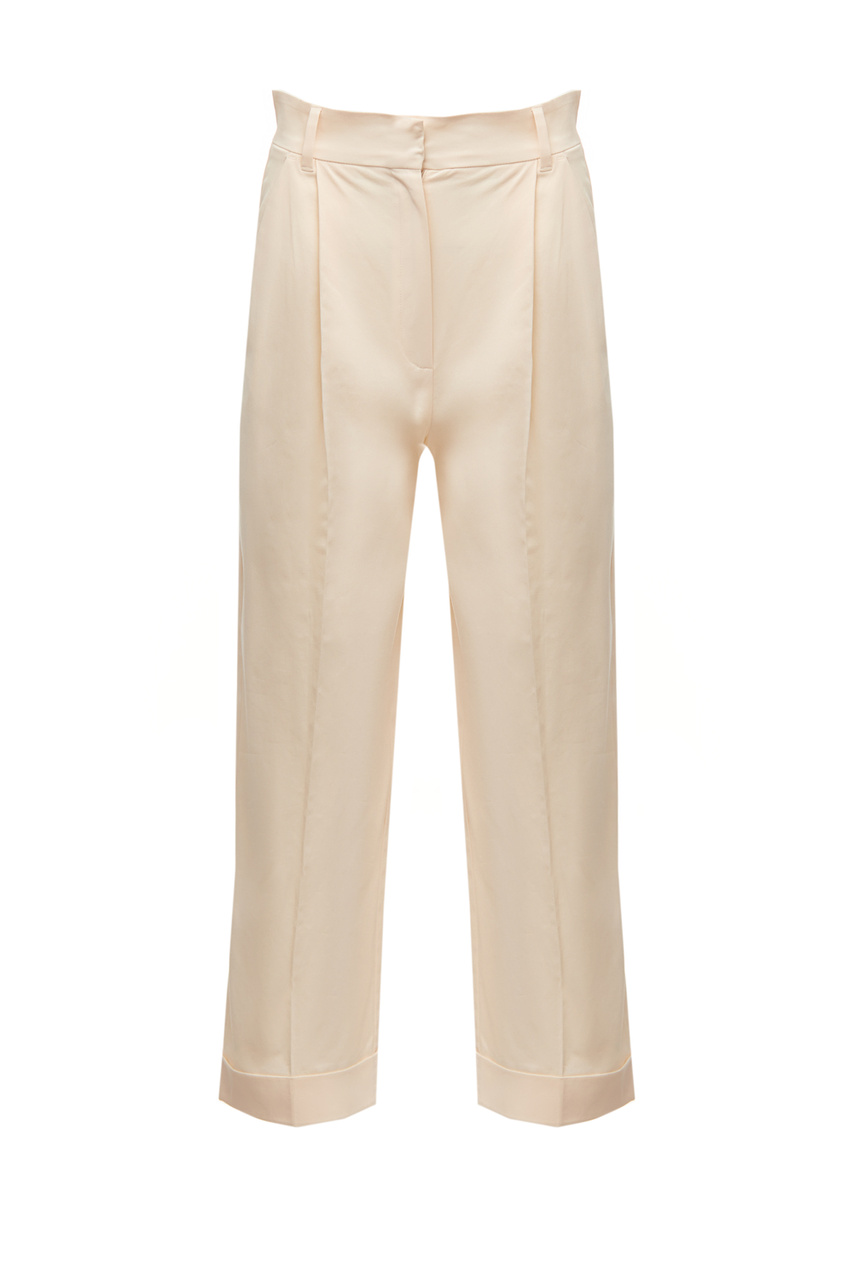 Укороченные брюки MOCA|Основной цвет:Кремовый|Артикул:71310221 | Фото 1