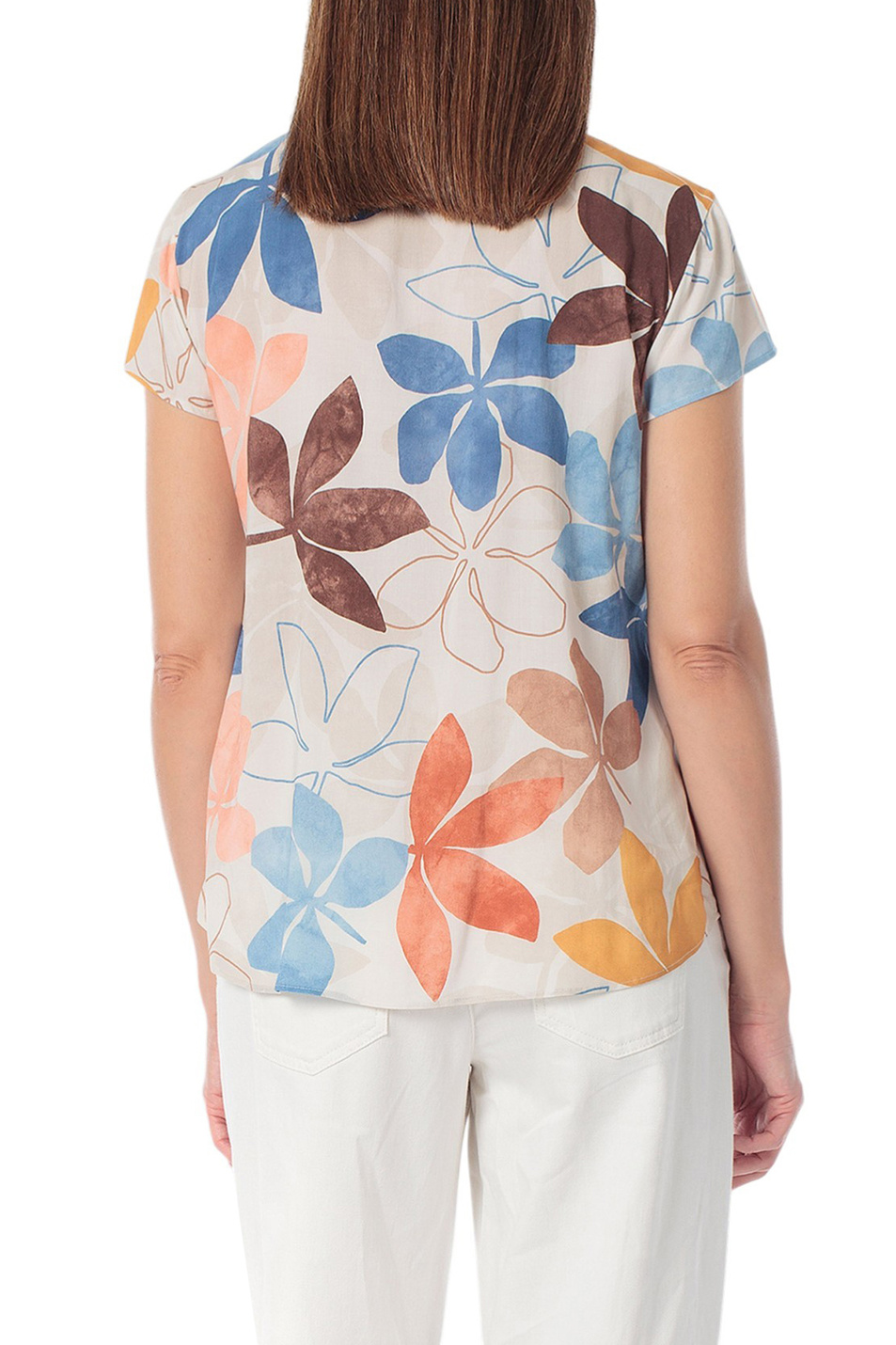 Женский Gerry Weber Блузка с цветочным принтом (цвет ), артикул N61018 | Фото 6