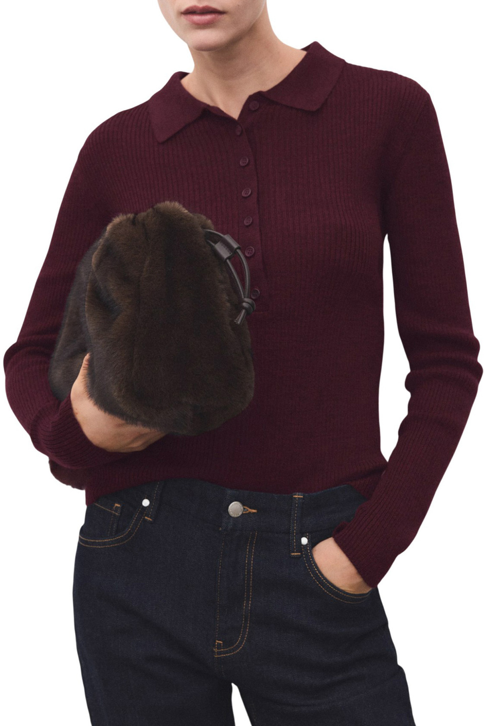 Женский Mango Джемпер поло ARANTXA (цвет ), артикул 17007848 | Фото 3