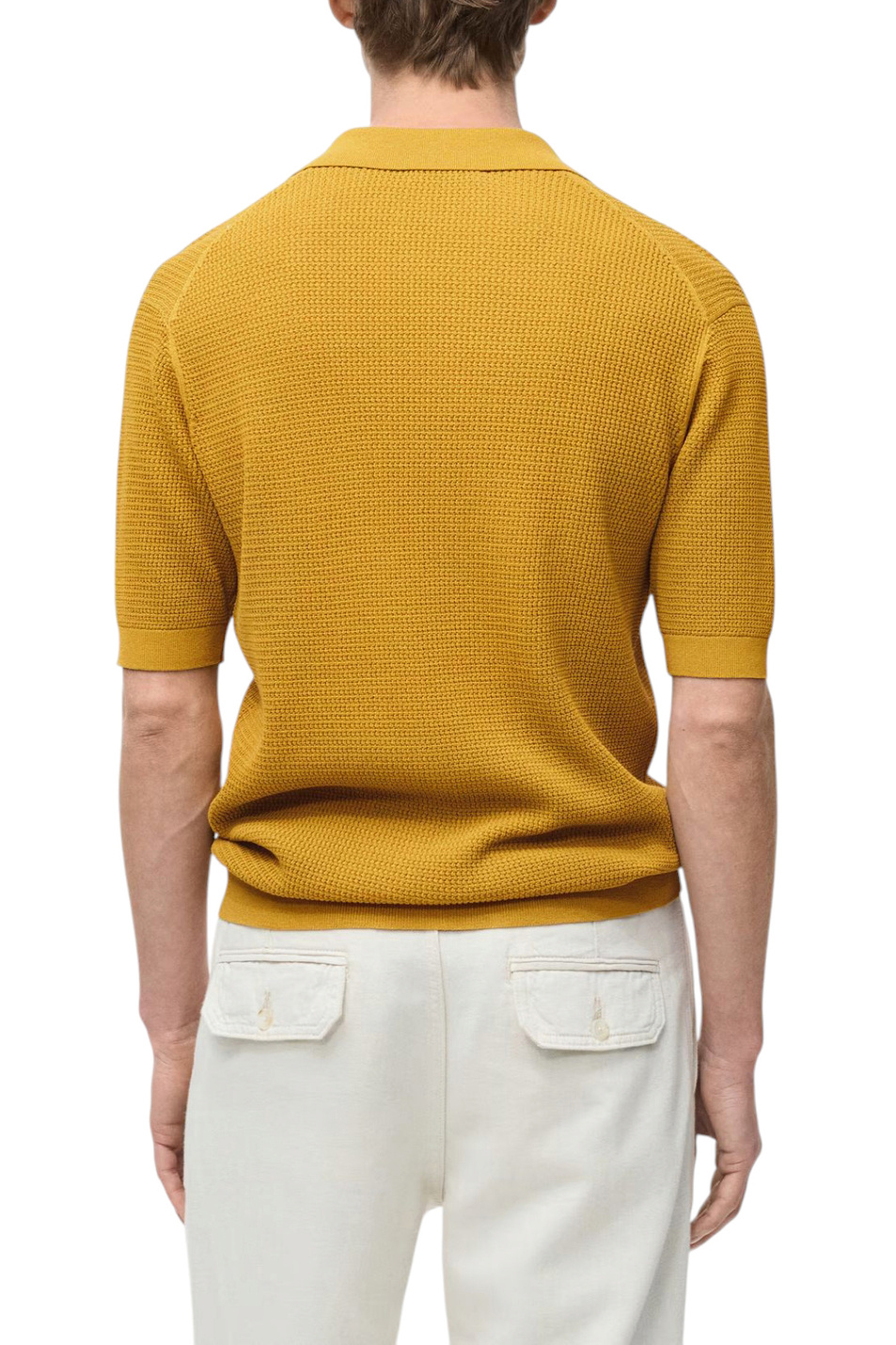 Мужской Mango Man Поло BOMBAY прямого кроя (цвет ), артикул 87055933 | Фото 4
