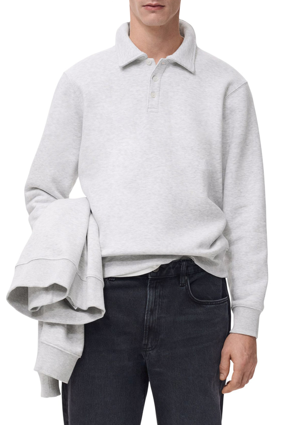 Мужской Mango Man Джемпер-поло BOLA из смесового хлопка (цвет ), артикул 27921262 | Фото 3