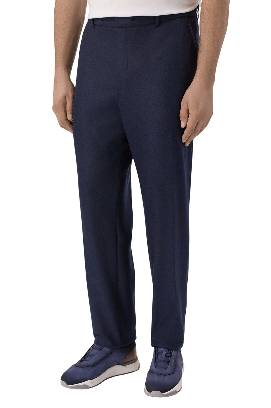 Брюки Perin зауженного кроя|Основной цвет:Синий Мужской BOSS Брюки Perin зауженного кроя (цвет ), артикул 50551542 | Фото 3