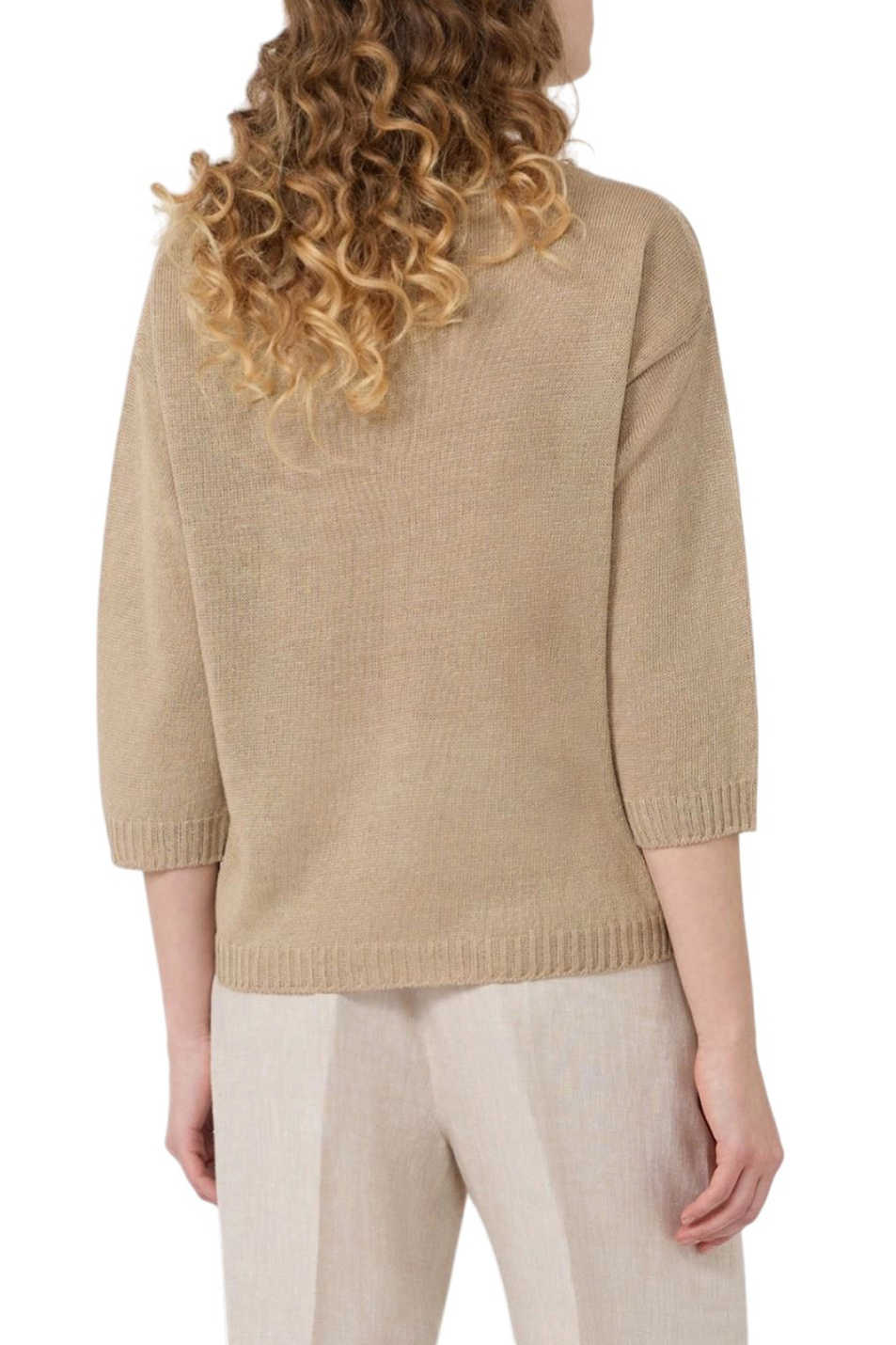 Женский Weekend Max Mara Джемпер CANNONE из льна (цвет ), артикул 2615361052 | Фото 4