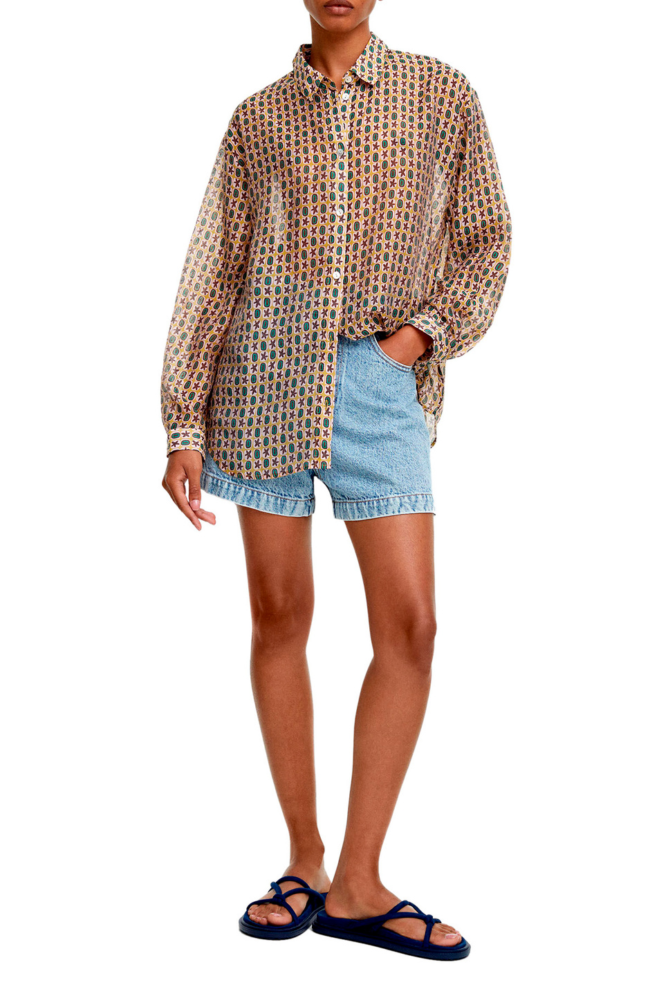 Parfois Рубашка свободного кроя с принтом (цвет ), артикул 199156 | Фото 2