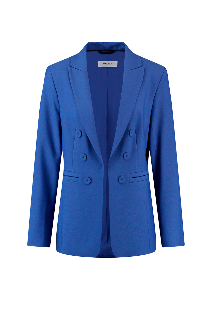 Пиджак приталенного кроя|Основной цвет:Синий|Артикул:130047-31341 | Фото 1