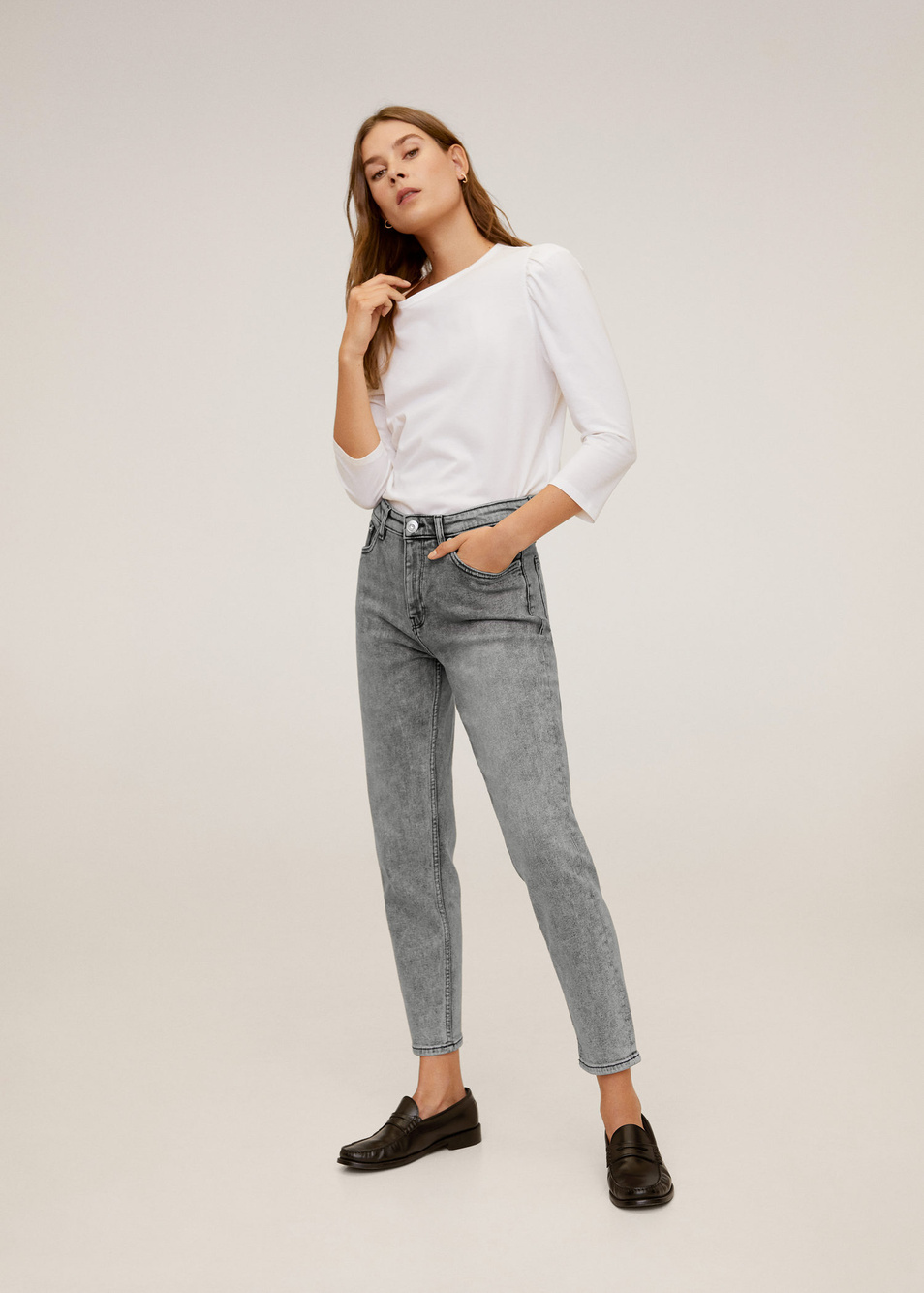 Женский Mango Джинсы MOM (цвет ), артикул 67080594 | Фото 3