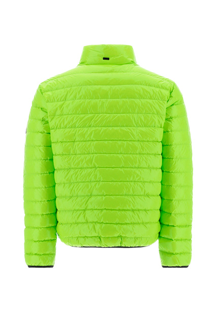 Куртка стеганая с воротником-стойкой|Основной цвет:Салатовый|Артикул:PI000984U12220 | Фото 2