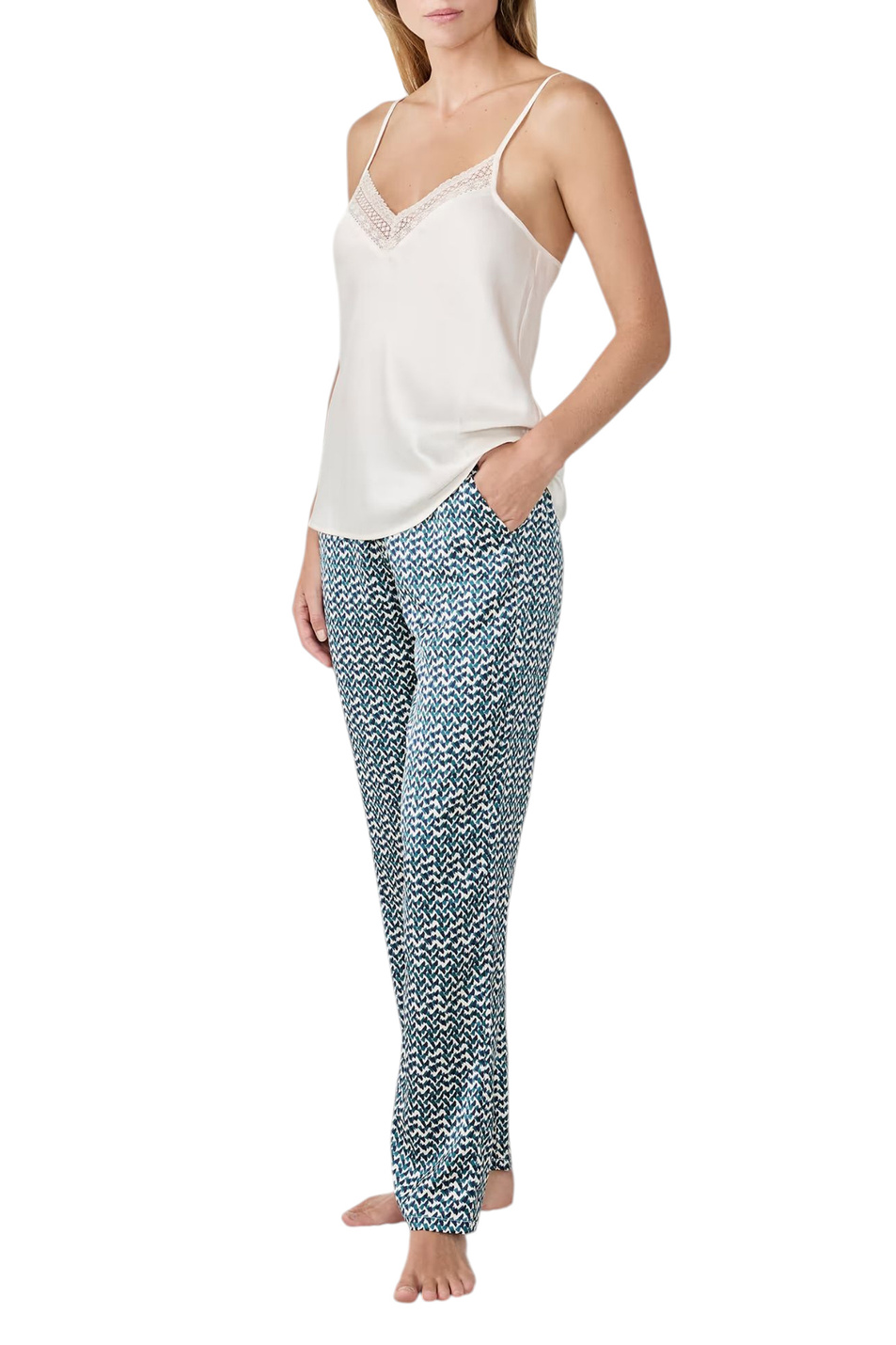 Женский Etam Костюм домашний NORIE (жакет, топ, брюки) (цвет ), артикул 6555992 | Фото 2