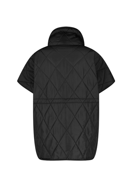 Стеганая куртка с коротким рукавом|Основной цвет:Черный|Артикул:955009-31139 | Фото 2