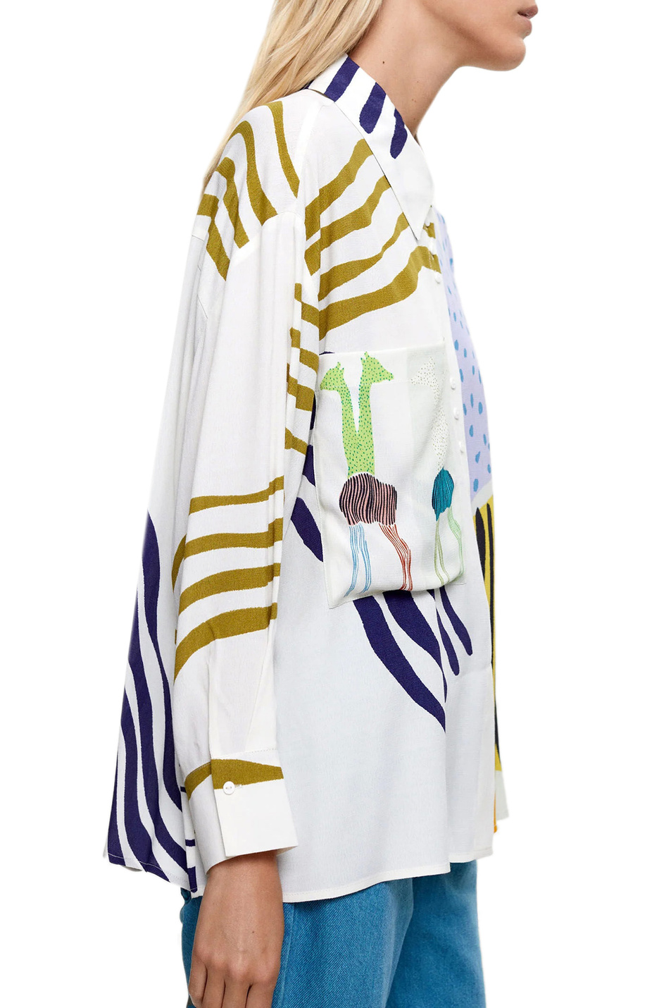 Parfois Блузка из вискозы с принтом (цвет ), артикул 202018 | Фото 3