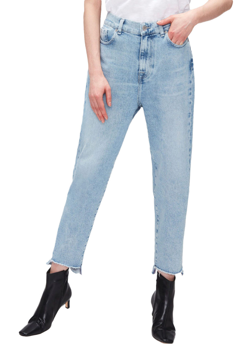 Женский 7 for all Mankind Джинсы DYLAN Looker из эластичного хлопка (цвет ), артикул JSDYB750LO | Фото 3