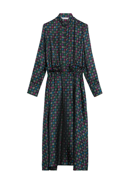 Платье DYSER из набивного шелкового твила|Основной цвет:Бирюзовый|Артикул:12260923 | Фото 1