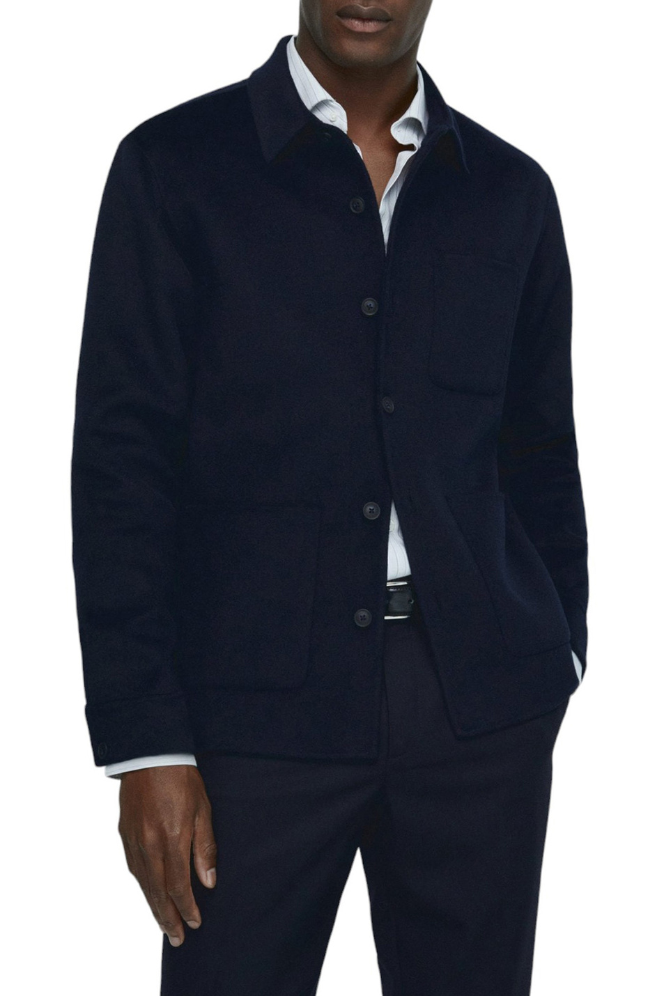 Мужской Mango Man Куртка-рубашка ANDROS с карманами (цвет ), артикул 57088632 | Фото 3