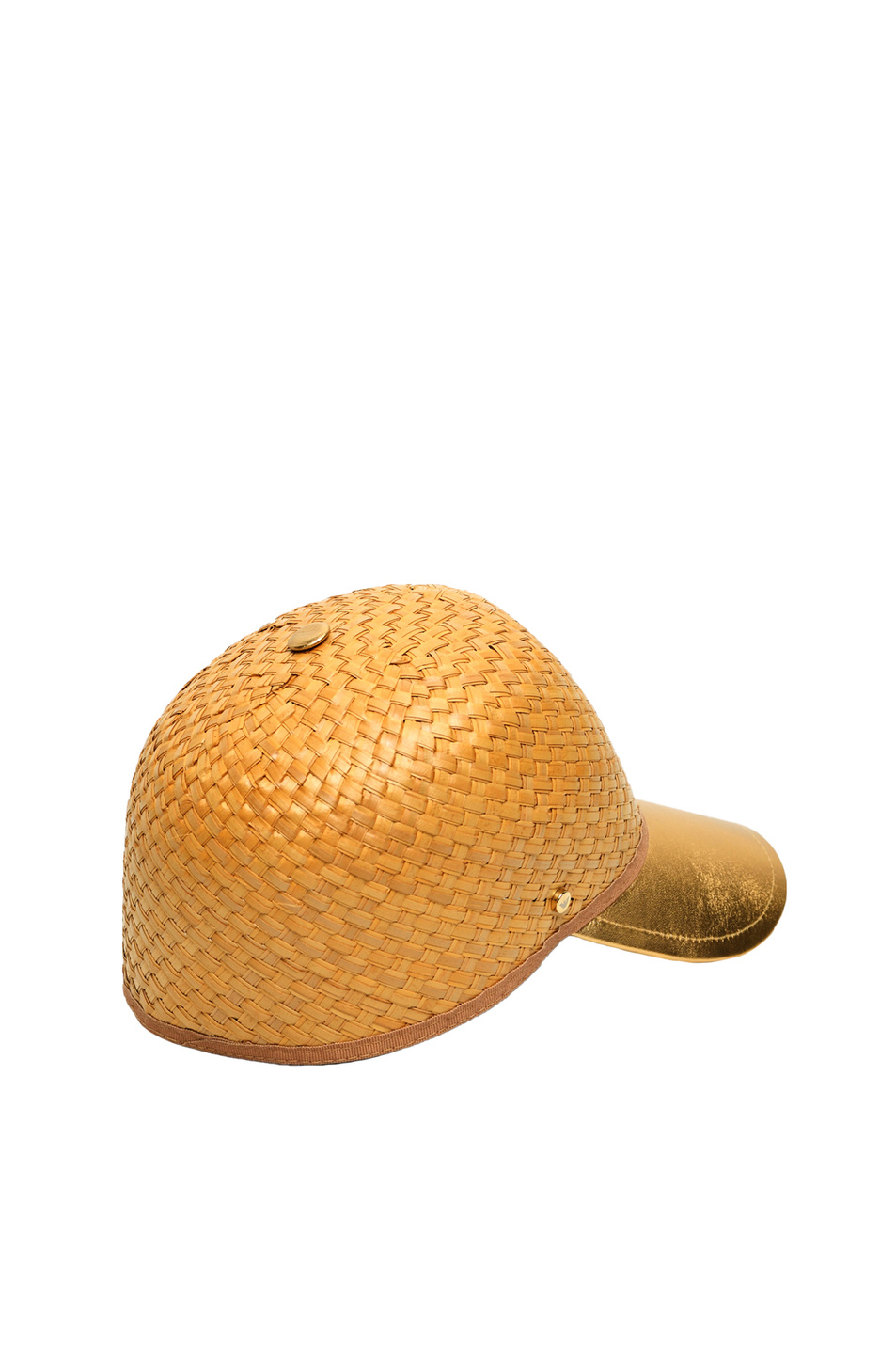 Emporio Armani Кепка соломенная с козырьком из натуральной кожи (цвет ), артикул 637520-0P512 | Фото 2