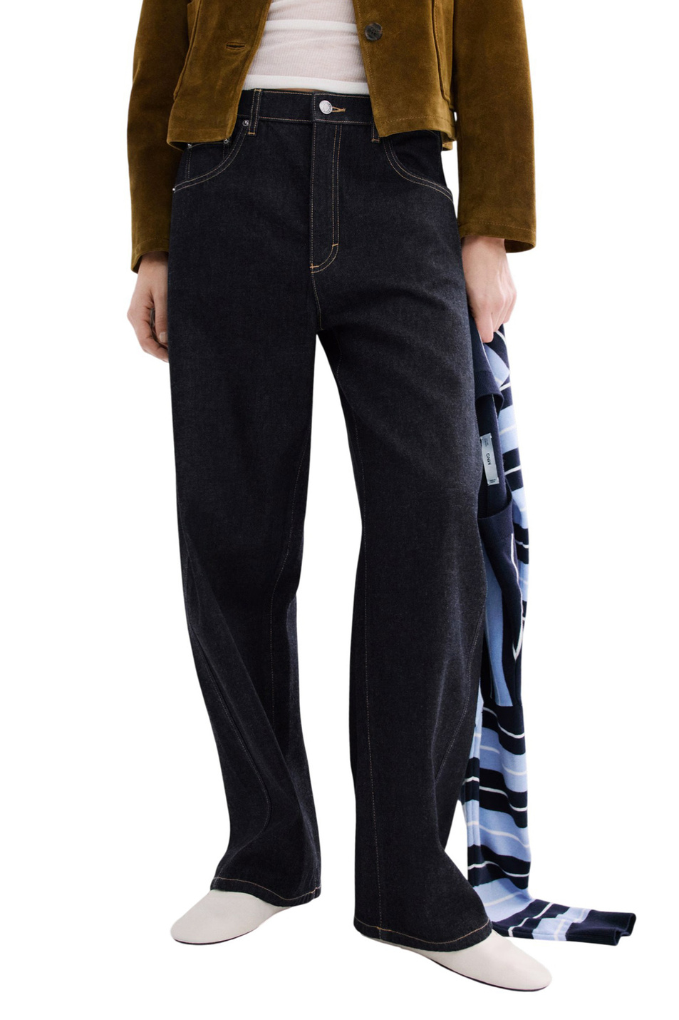 Женский Mango Джинсы MARI с низкой посадкой (цвет ), артикул 27024080 | Фото 3