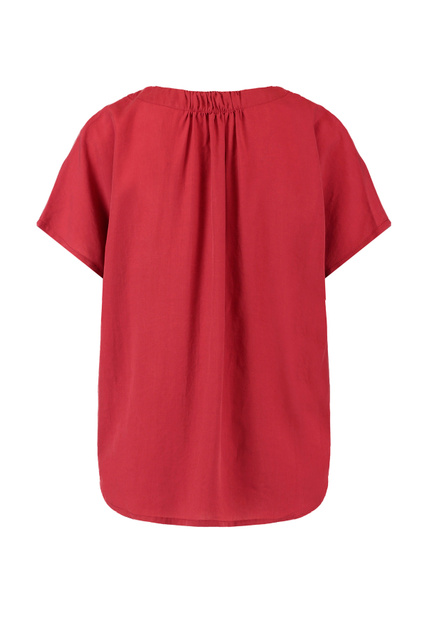 Блузка с коротким рукавом|Основной цвет:Бордовый|Артикул:760034-31424 | Фото 2