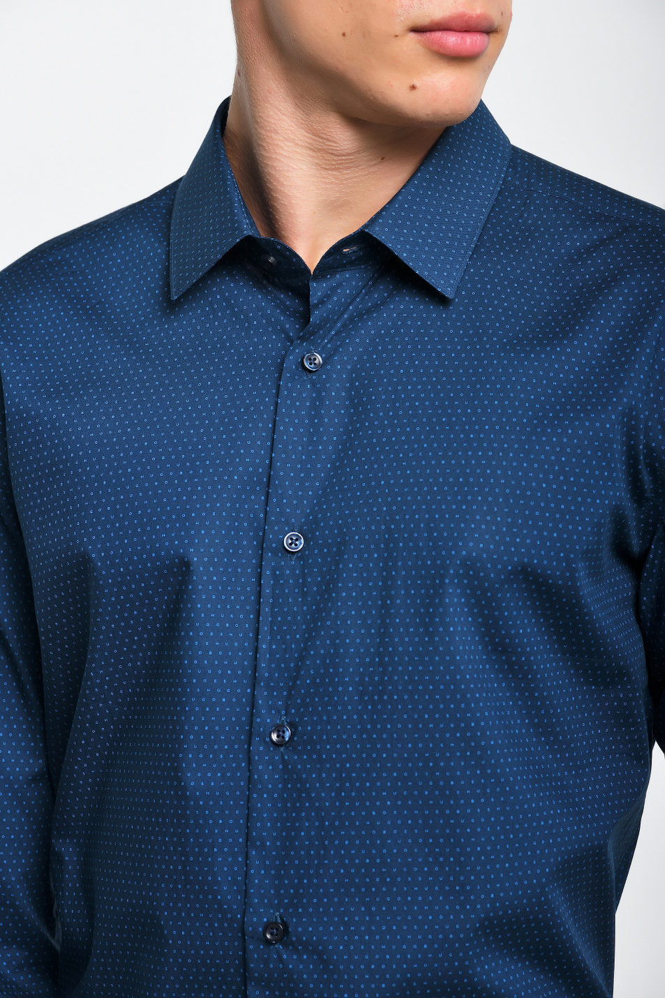 BOSS Рубашка из хлопка с монограммой Isko (цвет ), артикул 50393289 | Фото 4