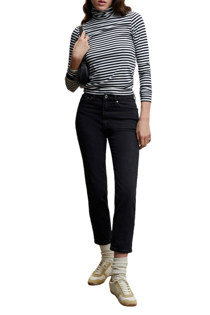 Укороченные джинсы CLAUDIA|Основной цвет:Черный|Артикул:47032537 | Фото 2