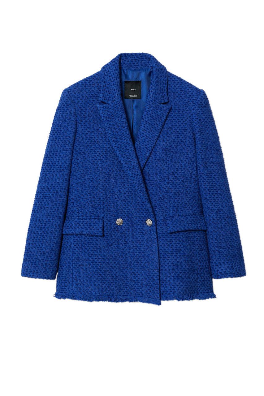 Твидовый пиджак BOSTON|Основной цвет:Синий|Артикул:37097760 | Фото 1