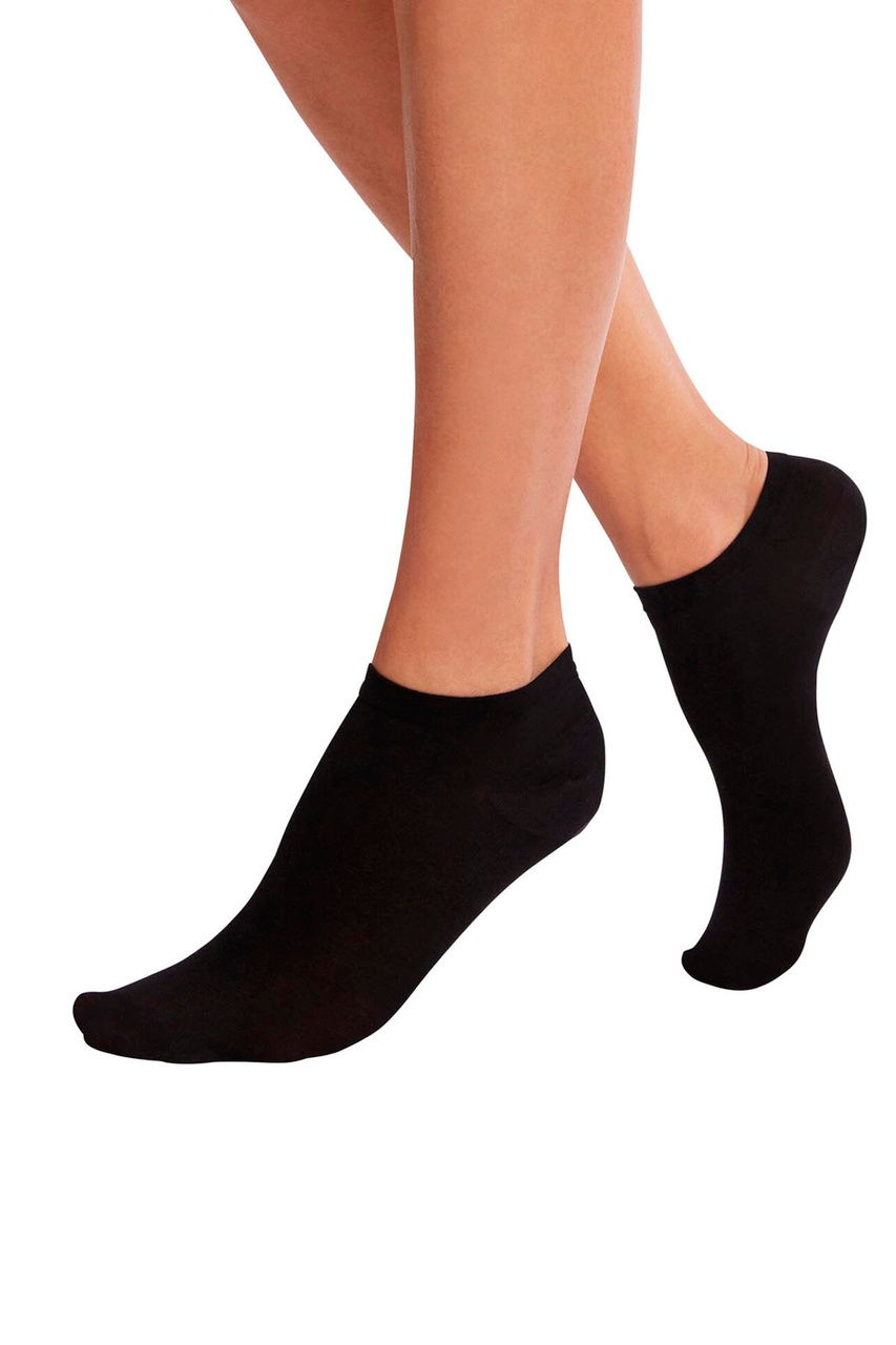 Носки для кроссовок из смесового хлопка|Основной цвет:Черный|Артикул:45018 | Фото 1