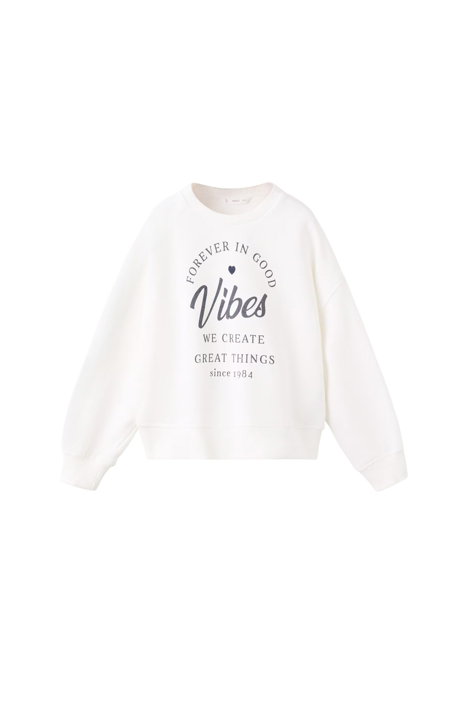 Свитшот LONDON с принтом|Основной цвет:Белый Девочкам Mango Kids Свитшот LONDON с принтом (цвет ), артикул 17036343 | Фото 1