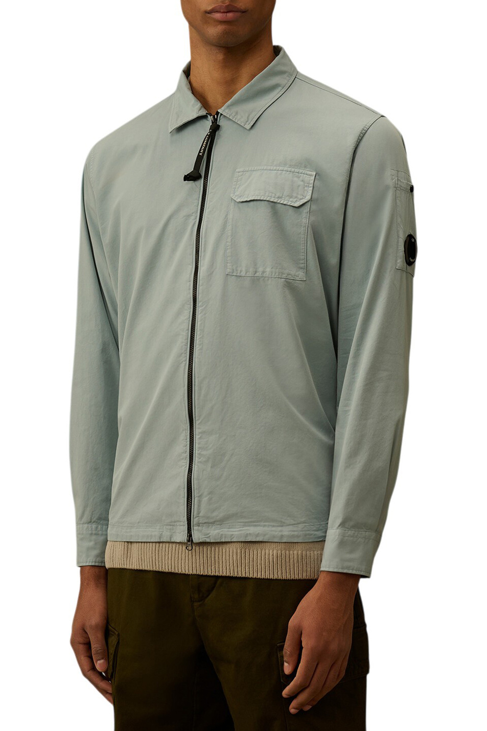 Мужской C.P. Company Куртка-рубашка из хлопка (цвет ), артикул 20CMOS705A110143G | Фото 4