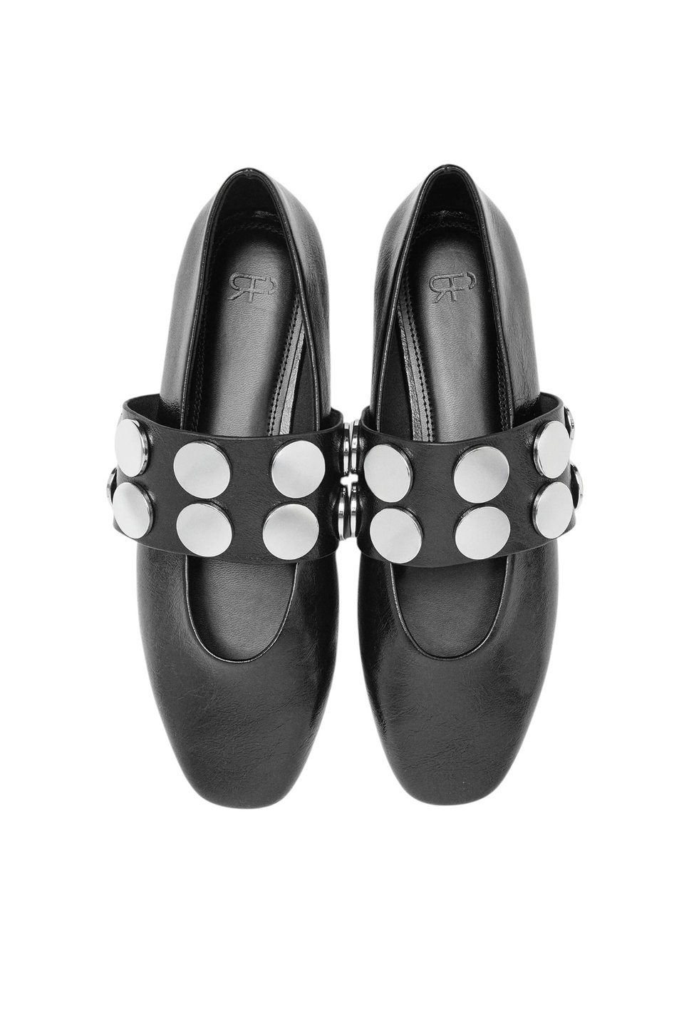 Балетки с заклепками|Основной цвет:Черный Женский Parfois Балетки с заклепками (цвет ), артикул 238231 | Фото 4