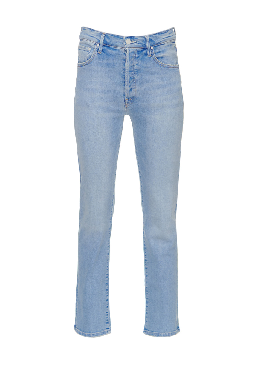 Узкие джинсы из эластичного хлопка|Основной цвет:Голубой|Артикул:10094-885 | Фото 1