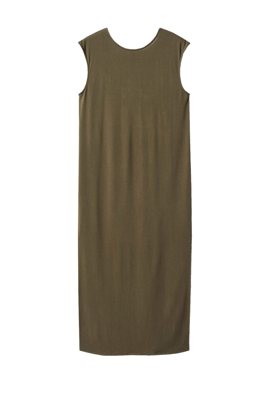 Платье CUPI с разрезом|Основной цвет:Оливковый|Артикул:47088638 | Фото 1