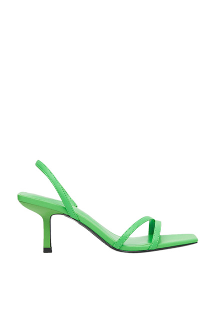 Босоножки TRIANGLE на каблуке|Основной цвет:Зеленый|Артикул:27016309 | Фото 1
