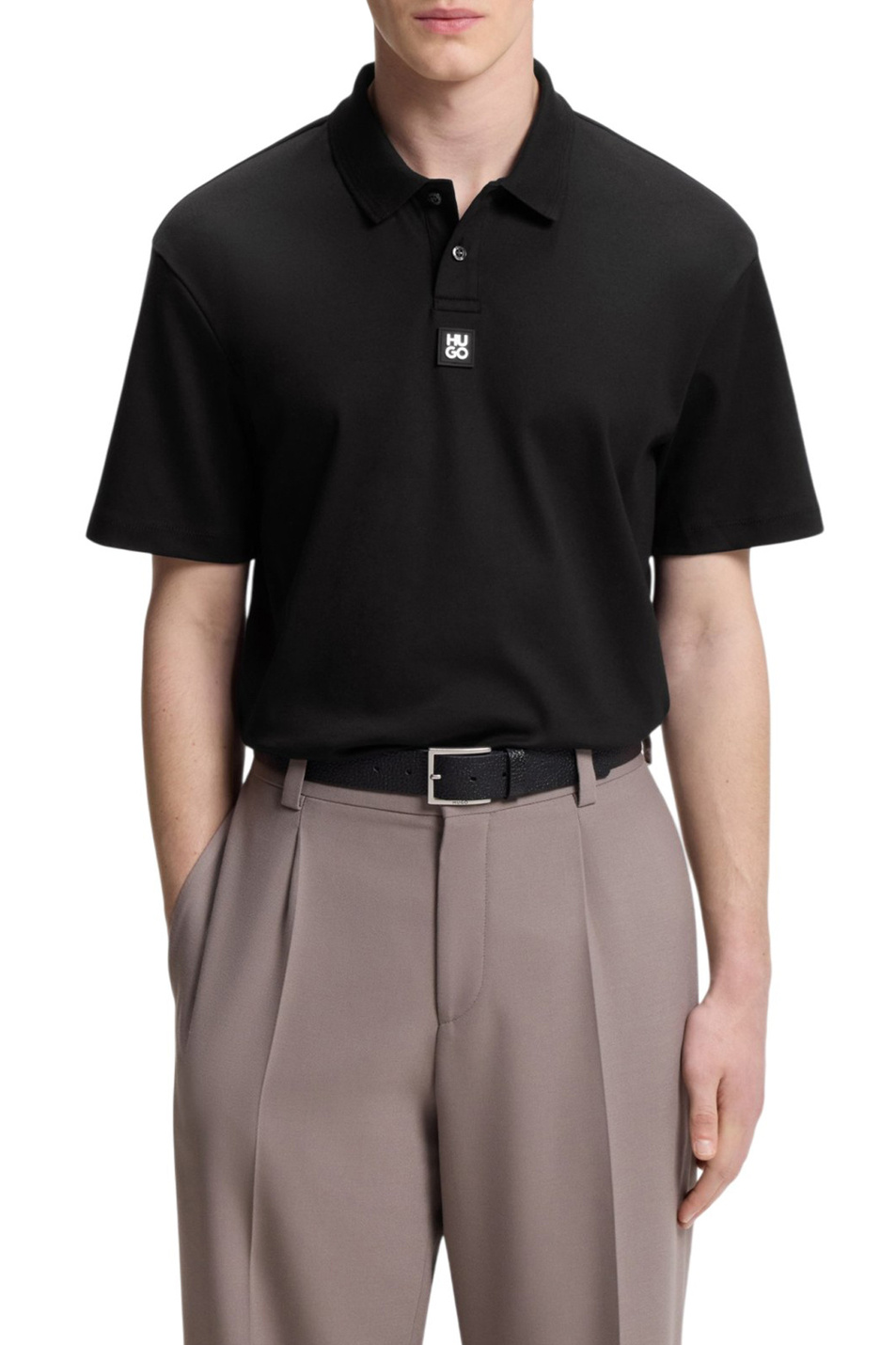 Мужской HUGO Поло Deabono из натурального хлопка (цвет ), артикул 50517638 | Фото 4