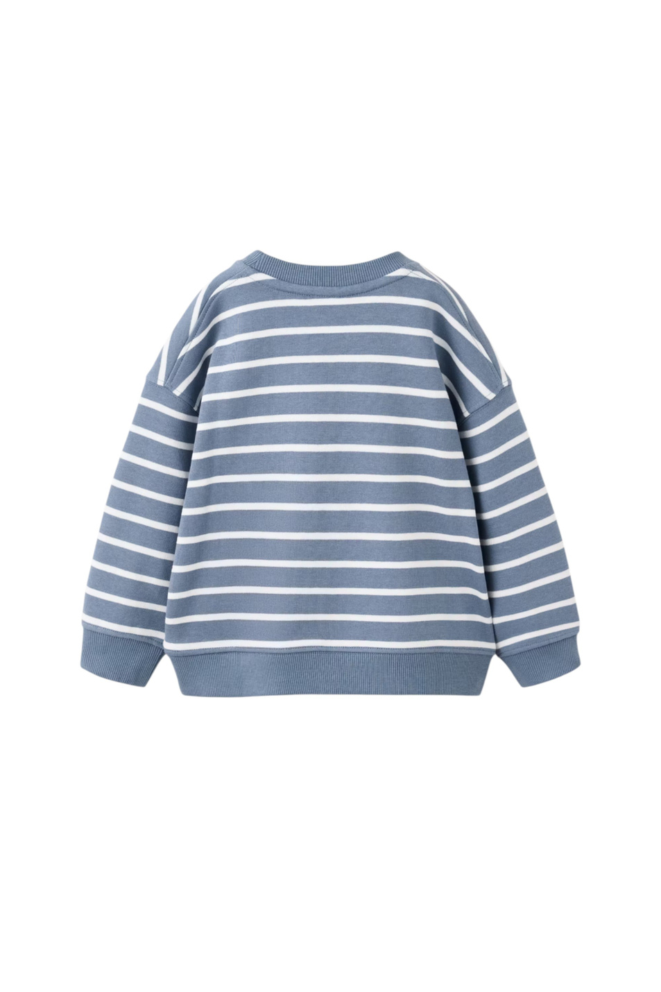 Свитшот STRIPES из хлопка|Основной цвет:Синий Мальчикам Mango Kids Свитшот STRIPES из хлопка (цвет ), артикул 37053307 | Фото 2