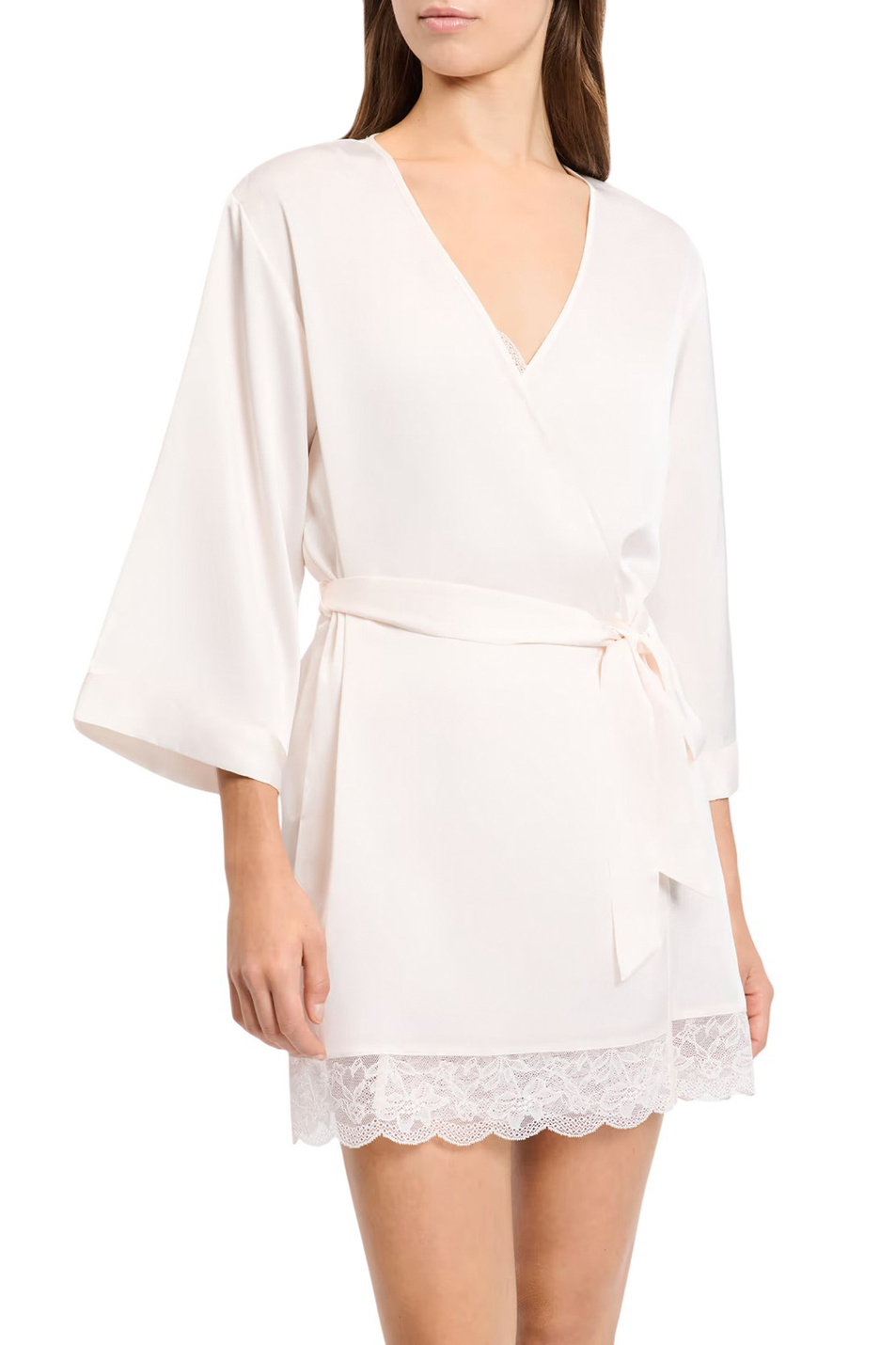 Женский Etam Халат DESIRE атласный с кружевными деталями (цвет ), артикул 6550814 | Фото 1