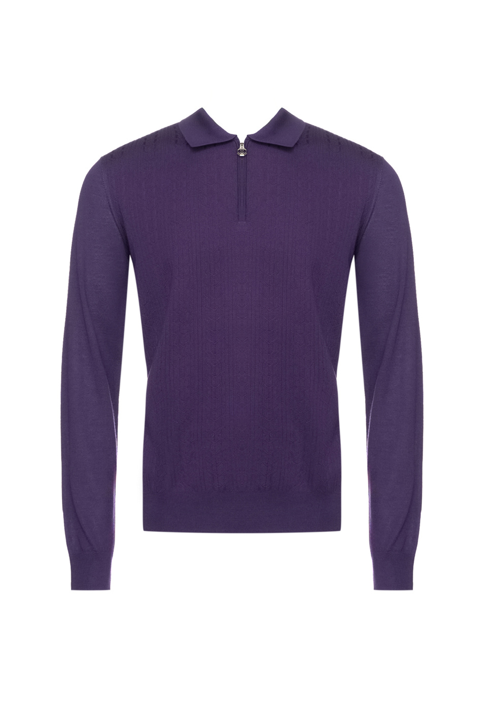 Джемпер поло из кашемира и шелка|Основной цвет:Фиолетовый Мужской Stefano Ricci Джемпер поло из кашемира и шелка (цвет ), артикул K808093P30-F25371 | Фото 1