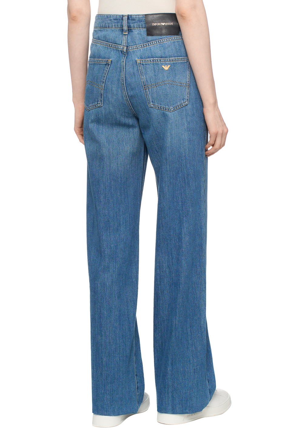 Женский Emporio Armani Джинсы из хлопка (цвет ), артикул EW001119-AF12676 | Фото 5