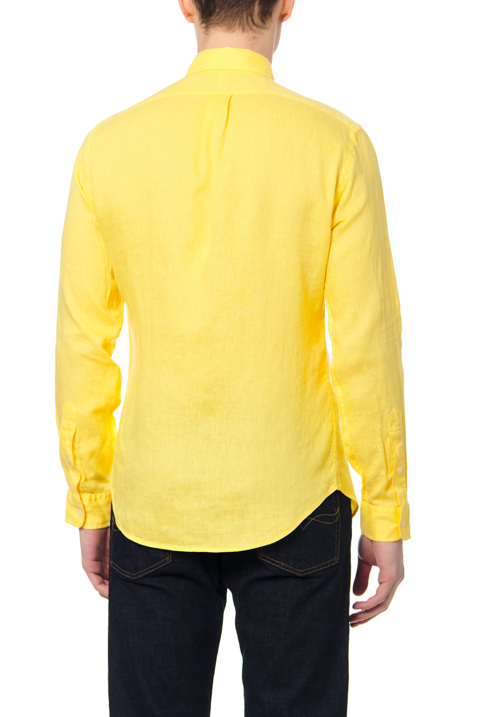 Polo Ralph Lauren Льняная рубашка с фирменной вышивкой на груди (цвет ), артикул 710829443007 | Фото 4