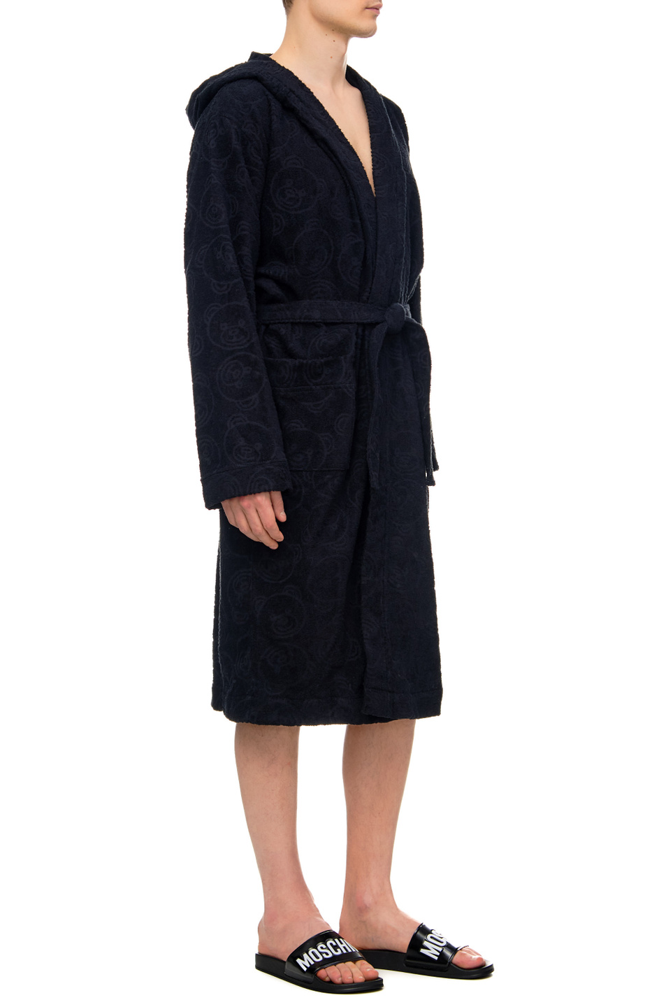 Мужской Moschino Махровый халат с поясом (цвет ), артикул A7307-8145 | Фото 2
