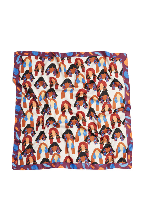 Parfois Квадратный платок с принтом ( цвет), артикул 194166 | Фото 1