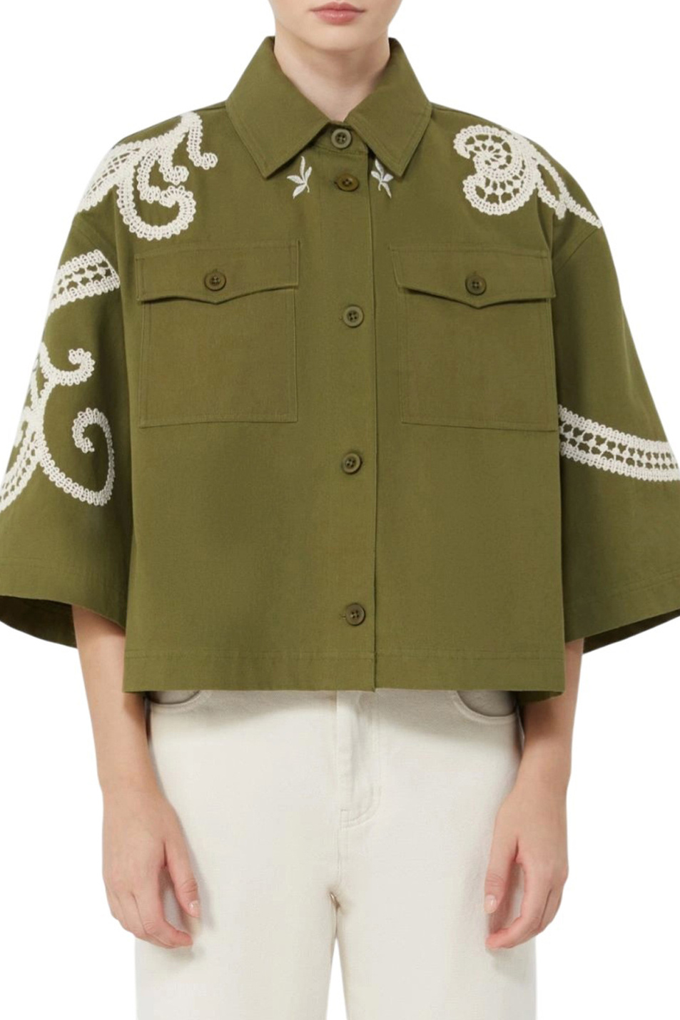 Женский Weekend Max Mara Куртка COMO с вышивкой (цвет ), артикул 2615041012 | Фото 3