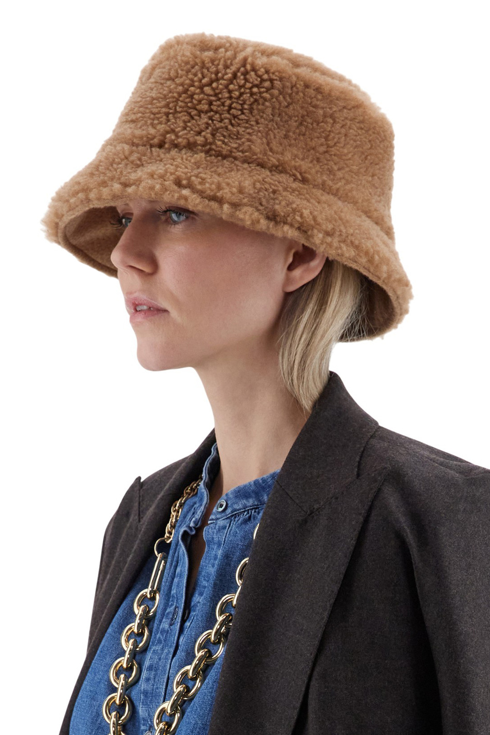 Женский Max Mara Панама FIDUCIA из верблюжьей шерсти (цвет ), артикул 2524576092 | Фото 3