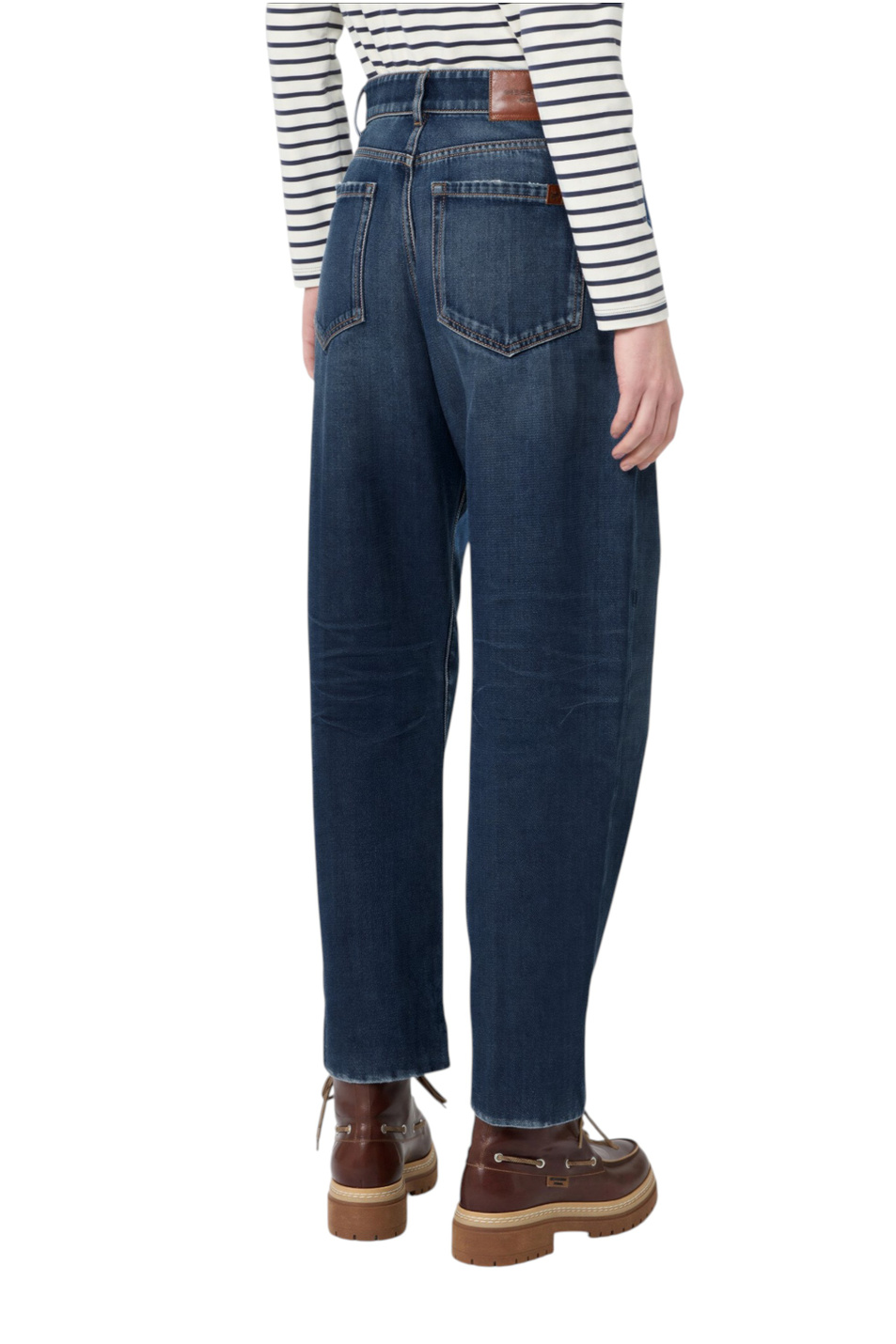Женский Weekend Max Mara Дэжинсы CEDRO из хлопка (цвет ), артикул 2625186042 | Фото 5