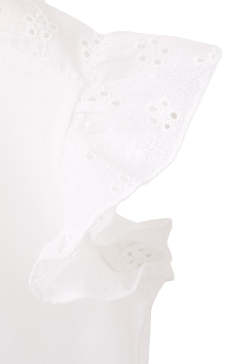 Малышкам девочкам Mango Kids Топ DOBLE с оборками (цвет ), артикул 27046339 | Фото 3