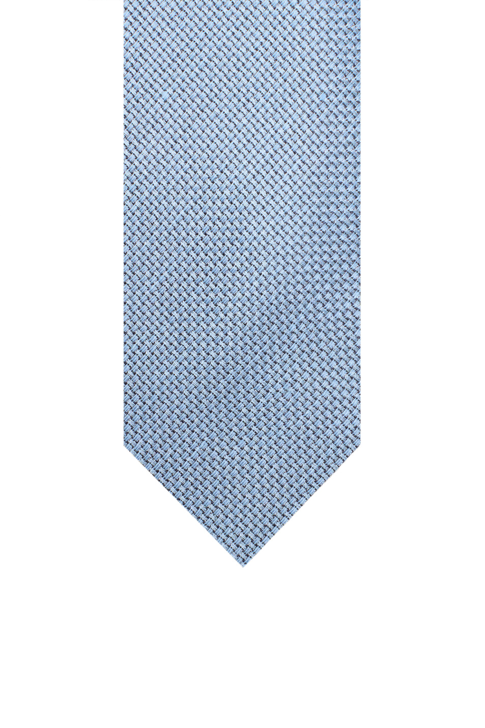 Галстук из шелка и льна|Основной цвет:Голубой Мужской Canali Галстук из шелка и льна (цвет ), артикул 18HJ04592 | Фото 2
